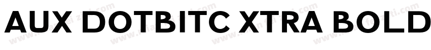 AuX DotBitC Xtra Bold字体转换